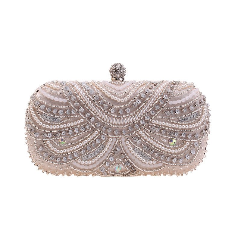 Elegant Pearl Embellished Clutch