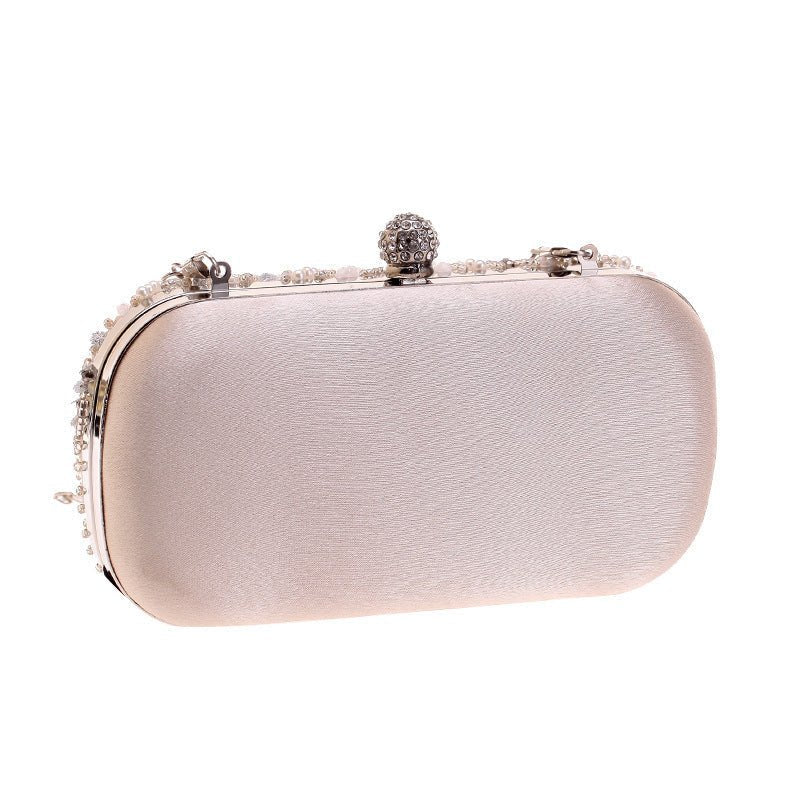 Elegant Pearl Embellished Clutch