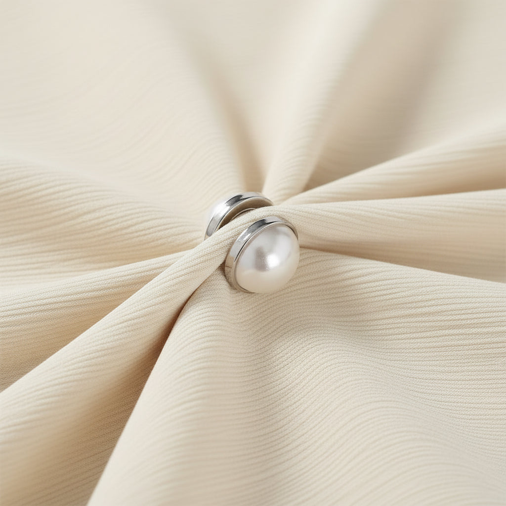 Pearl Magnetic Hijab Brooches — Set of 12