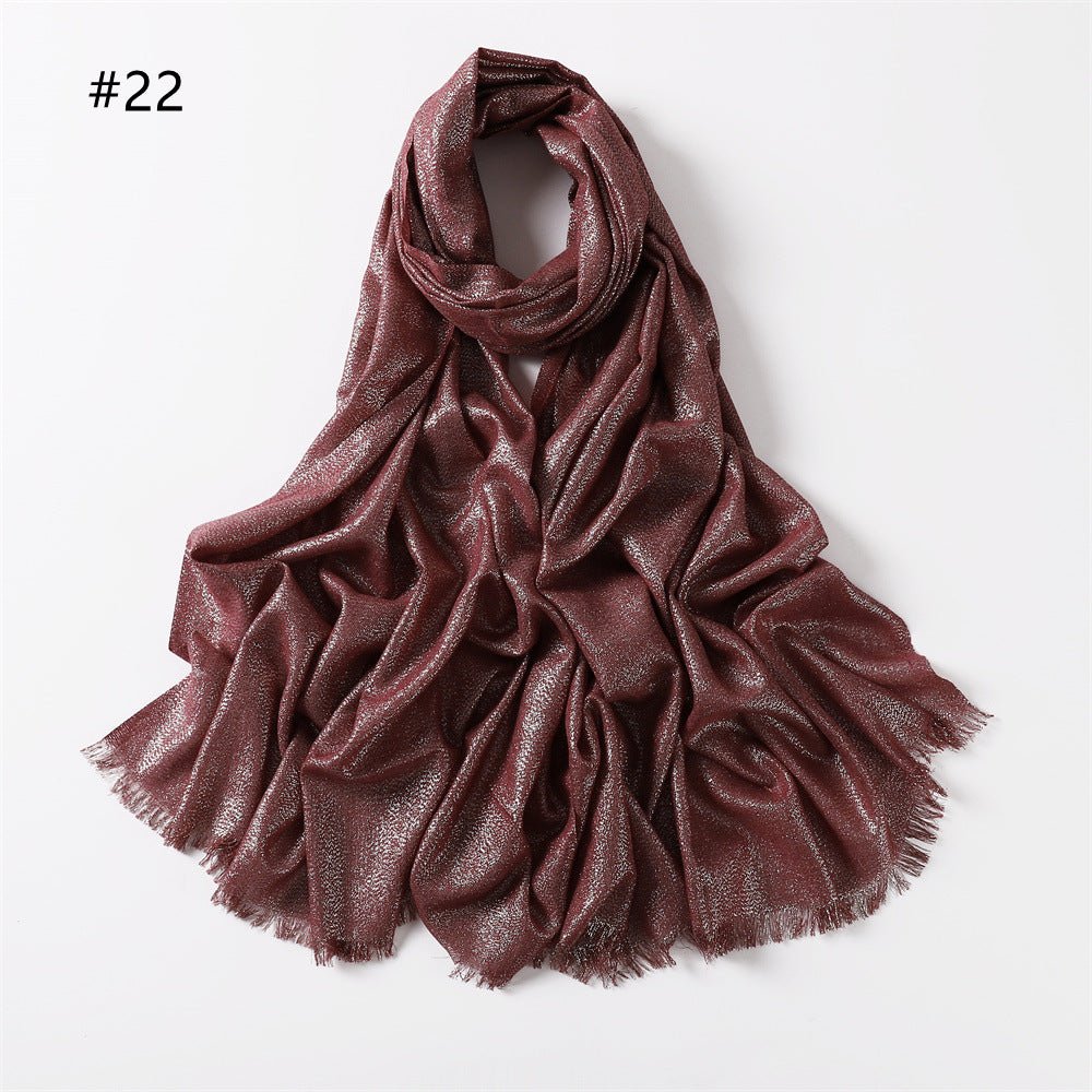 Luminous Silk Hijab — 200cm × 80cm