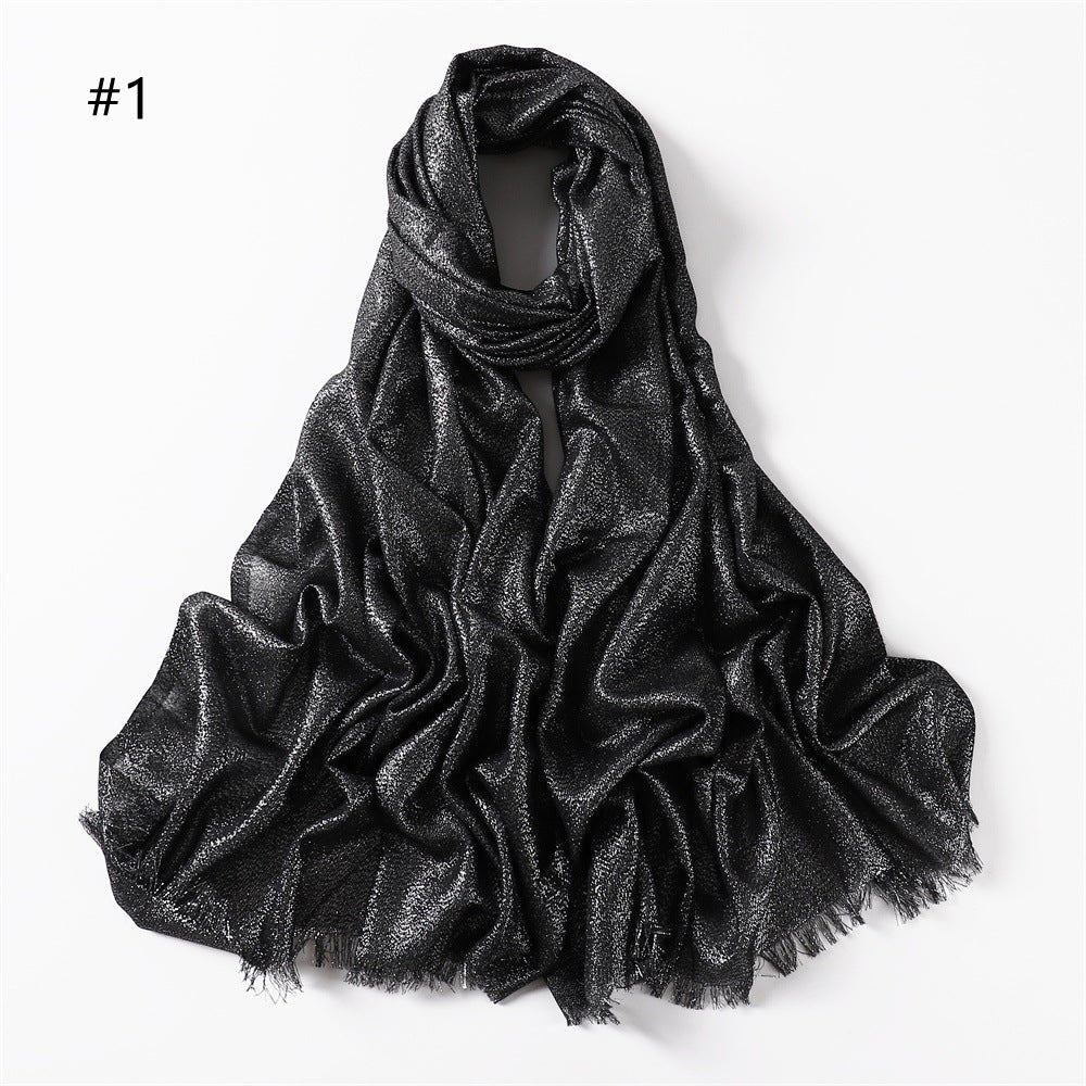 Luminous Silk Hijab — 200cm × 80cm