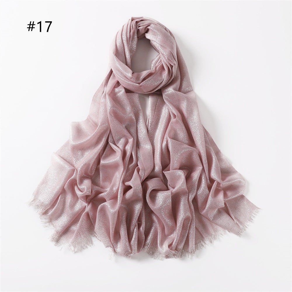 Luminous Silk Hijab — 200cm × 80cm