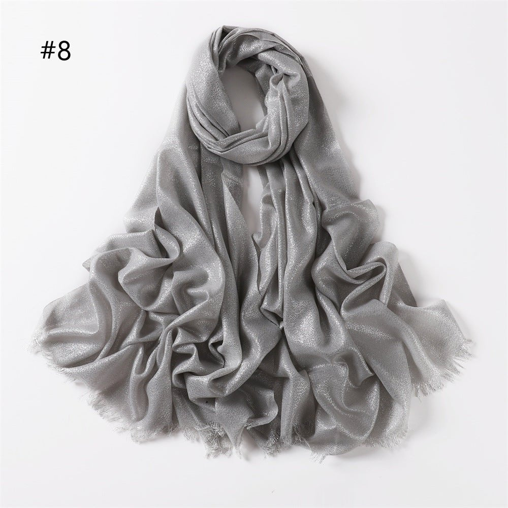 Luminous Silk Hijab — 200cm × 80cm