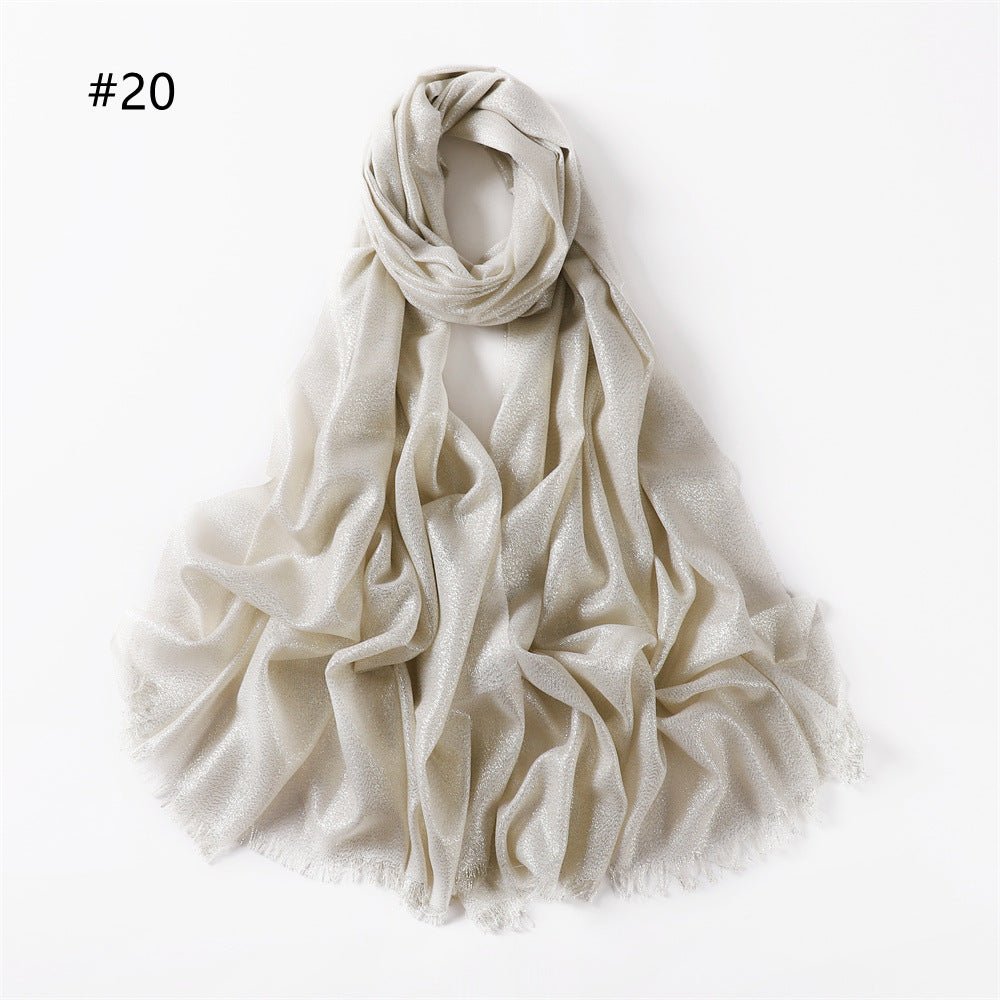Luminous Silk Hijab — 200cm × 80cm