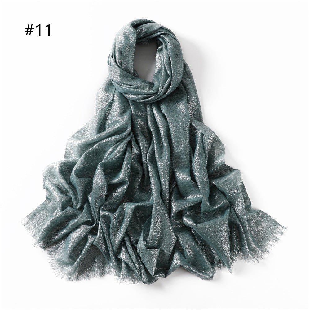 Luminous Silk Hijab — 200cm × 80cm
