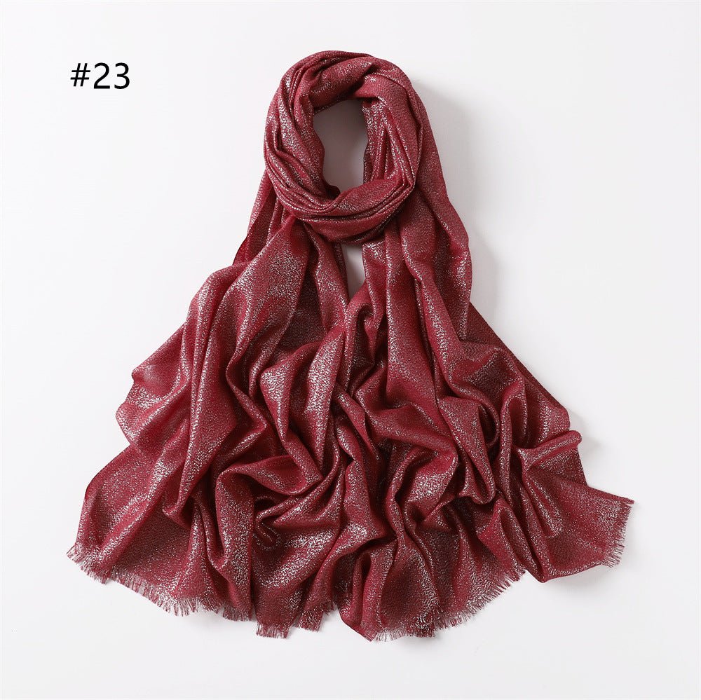 Luminous Silk Hijab — 200cm × 80cm