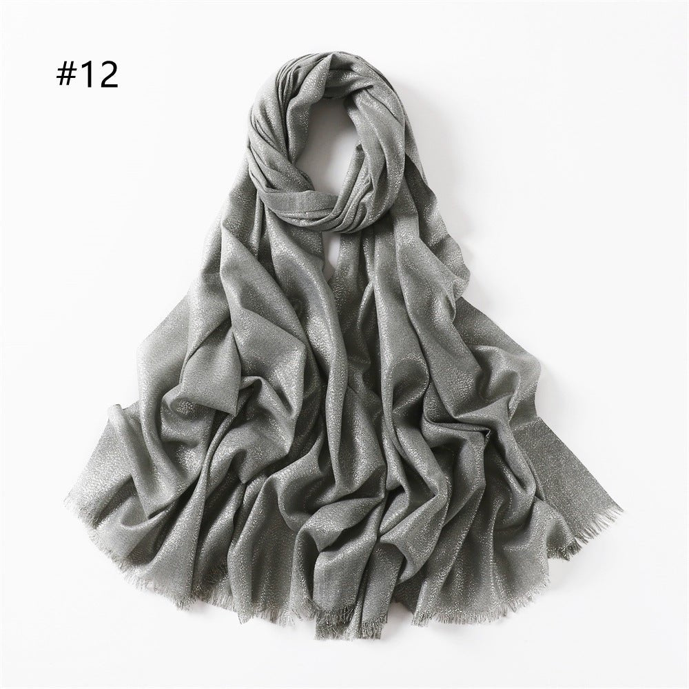 Luminous Silk Hijab — 200cm × 80cm