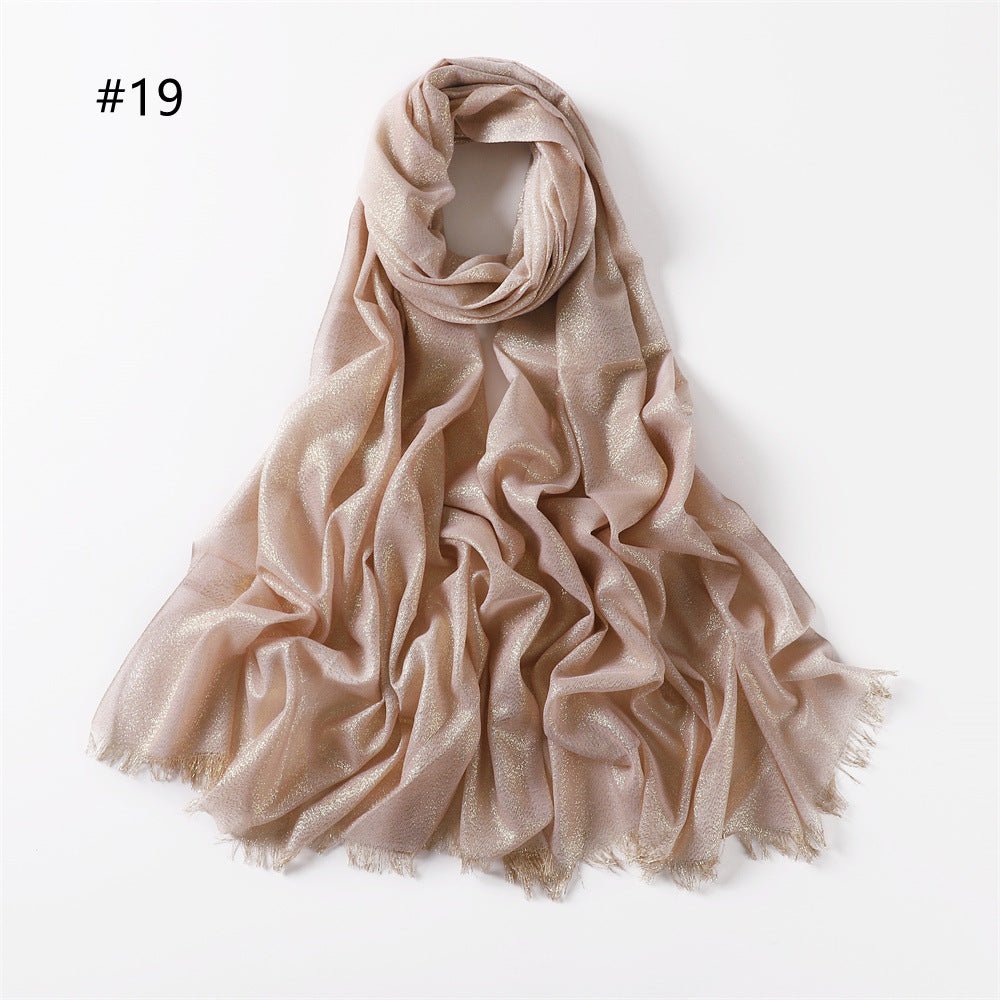 Luminous Silk Hijab — 200cm × 80cm