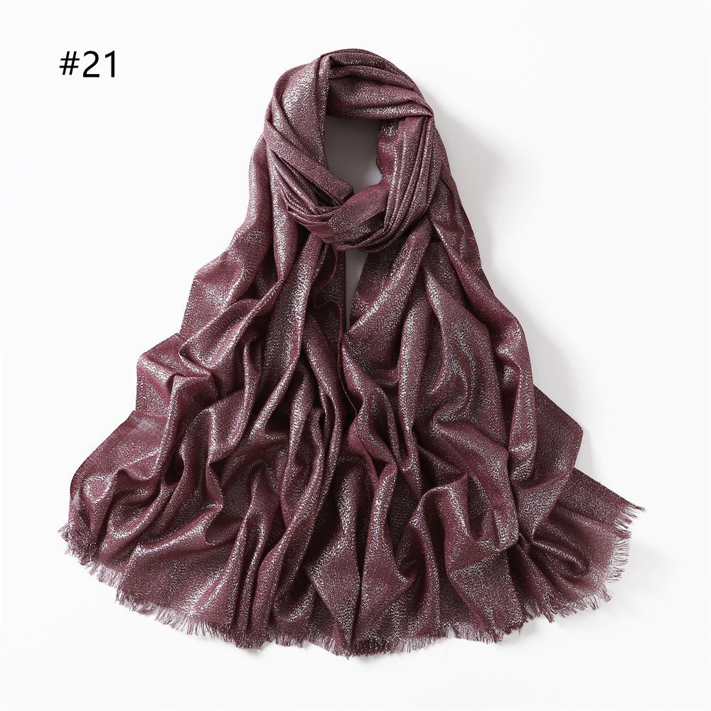 Luminous Silk Hijab — 200cm × 80cm