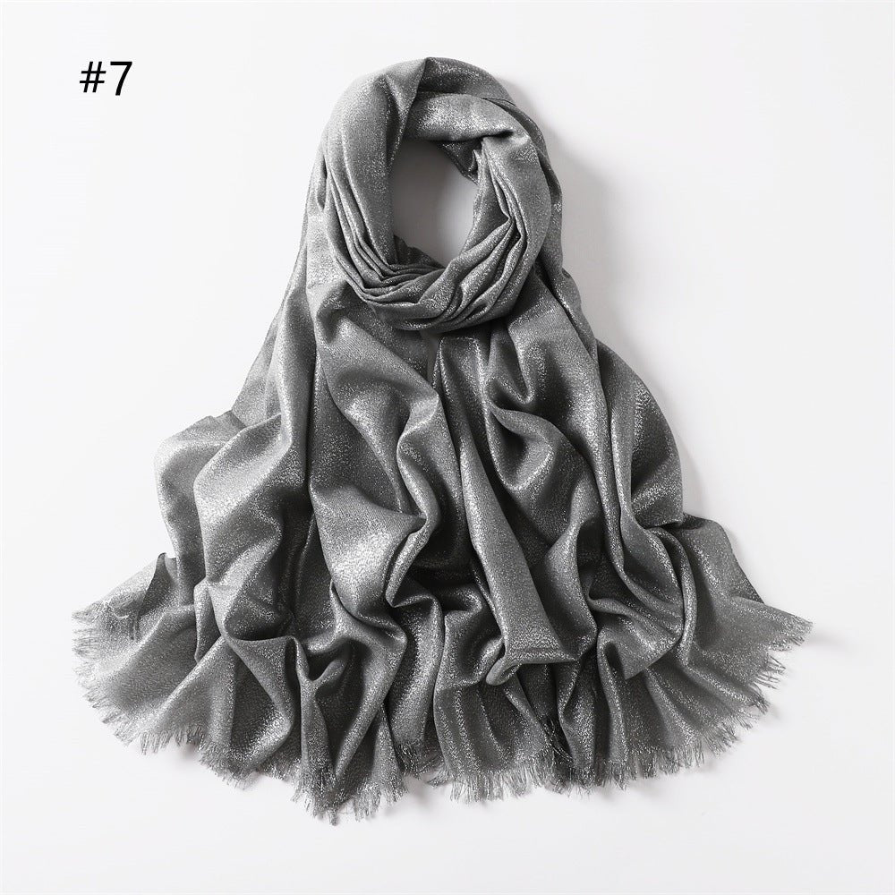 Luminous Silk Hijab — 200cm × 80cm