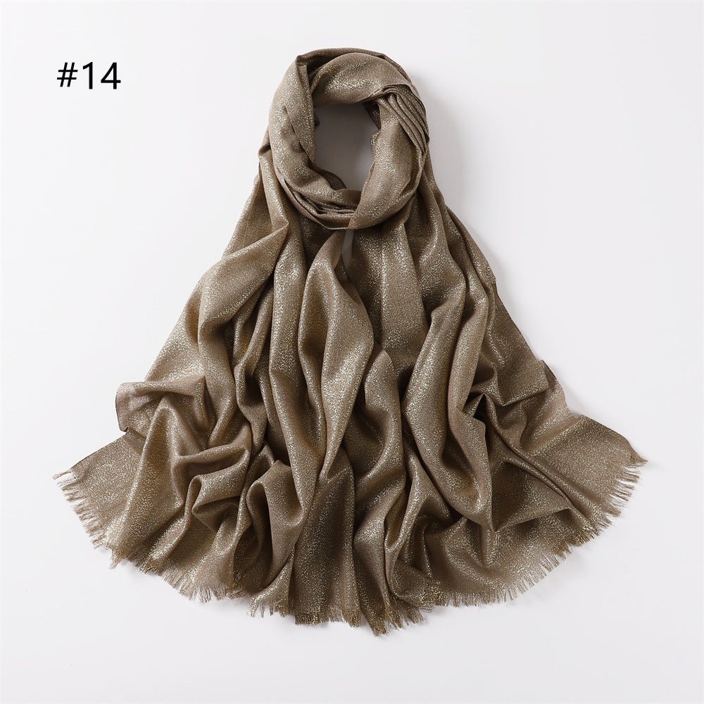 Luminous Silk Hijab — 200cm × 80cm