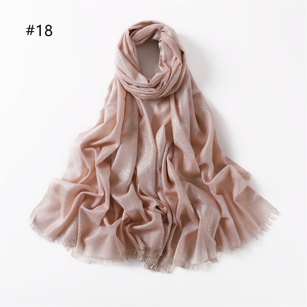Luminous Silk Hijab — 200cm × 80cm